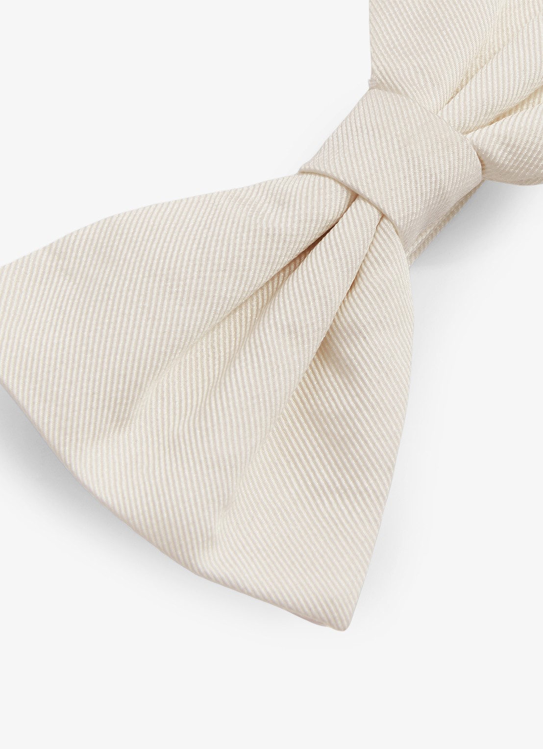 Reiss Boyle vlinderdas van zijde - detail 3 creme