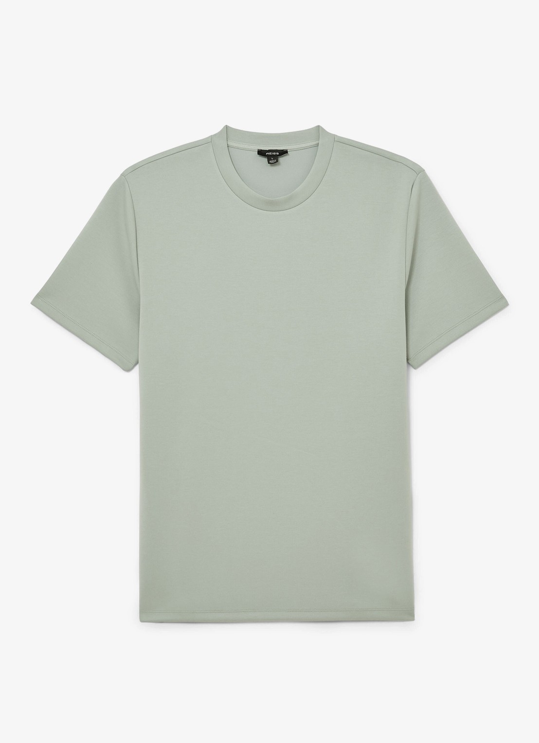 Reiss BRADLEY Premium-Interlock Modern-Fit T-Shirt - voorkant mint