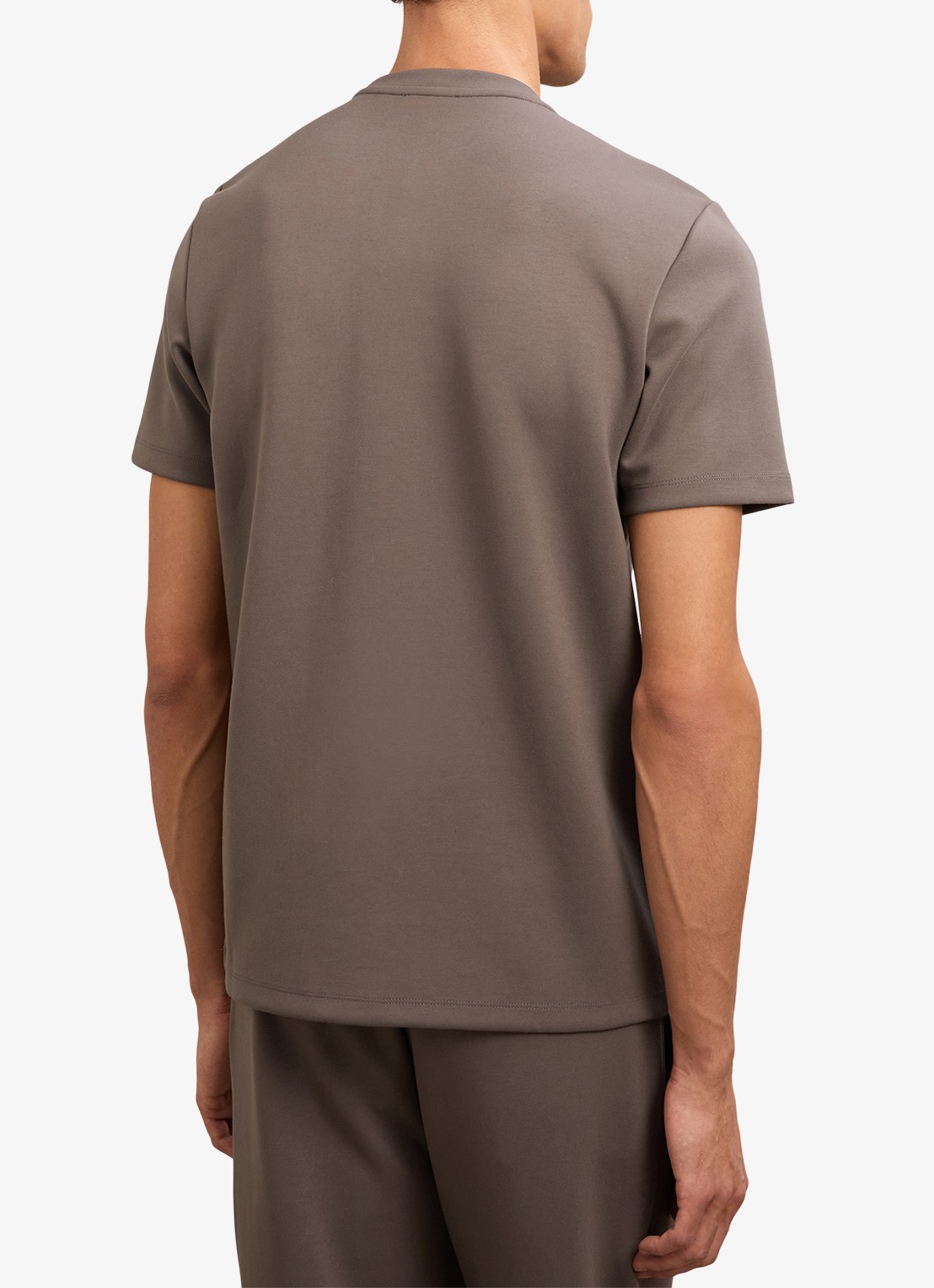 Reiss Bradley T-shirt met ronde hals - achterkant lichtbruin
