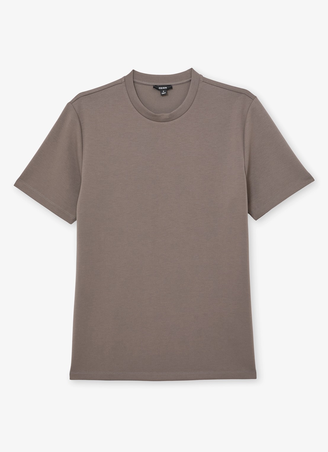 Reiss Bradley T-shirt met ronde hals - voorkant 5 lichtbruin