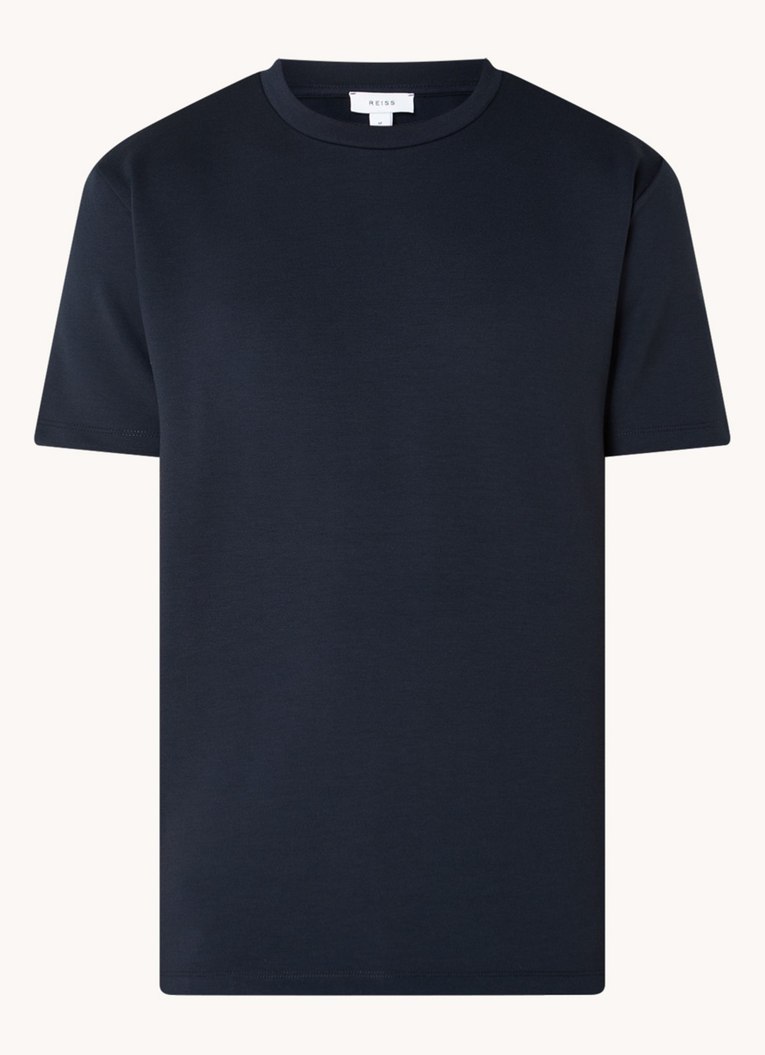 Reiss Bradley T-shirt met stretch - voorkant 3 donkerblauw