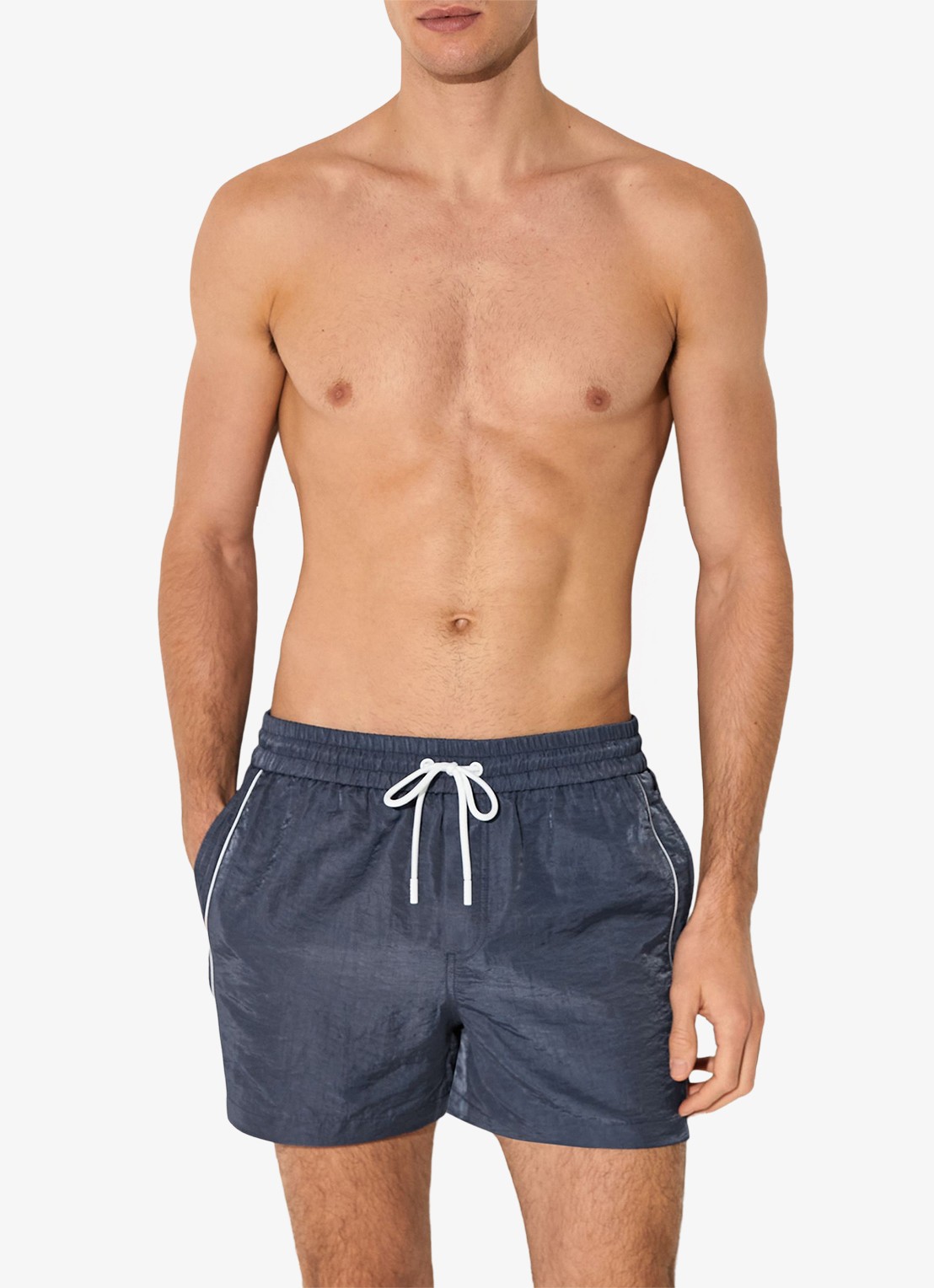 Reiss Breeze zwemshort met logo - detail 5 donkerblauw