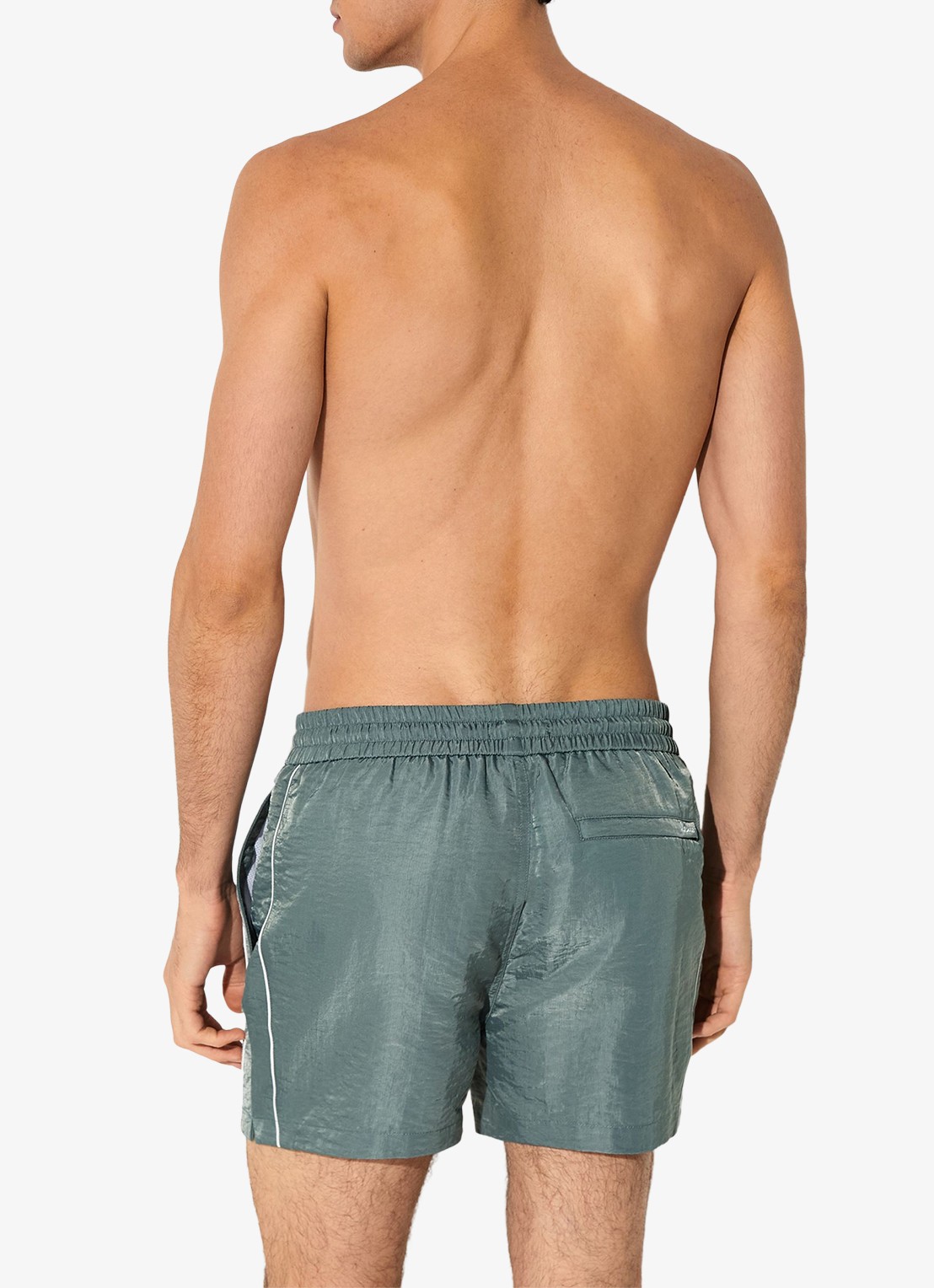 Reiss Breeze zwemshort met logo - achterkant 3 groen