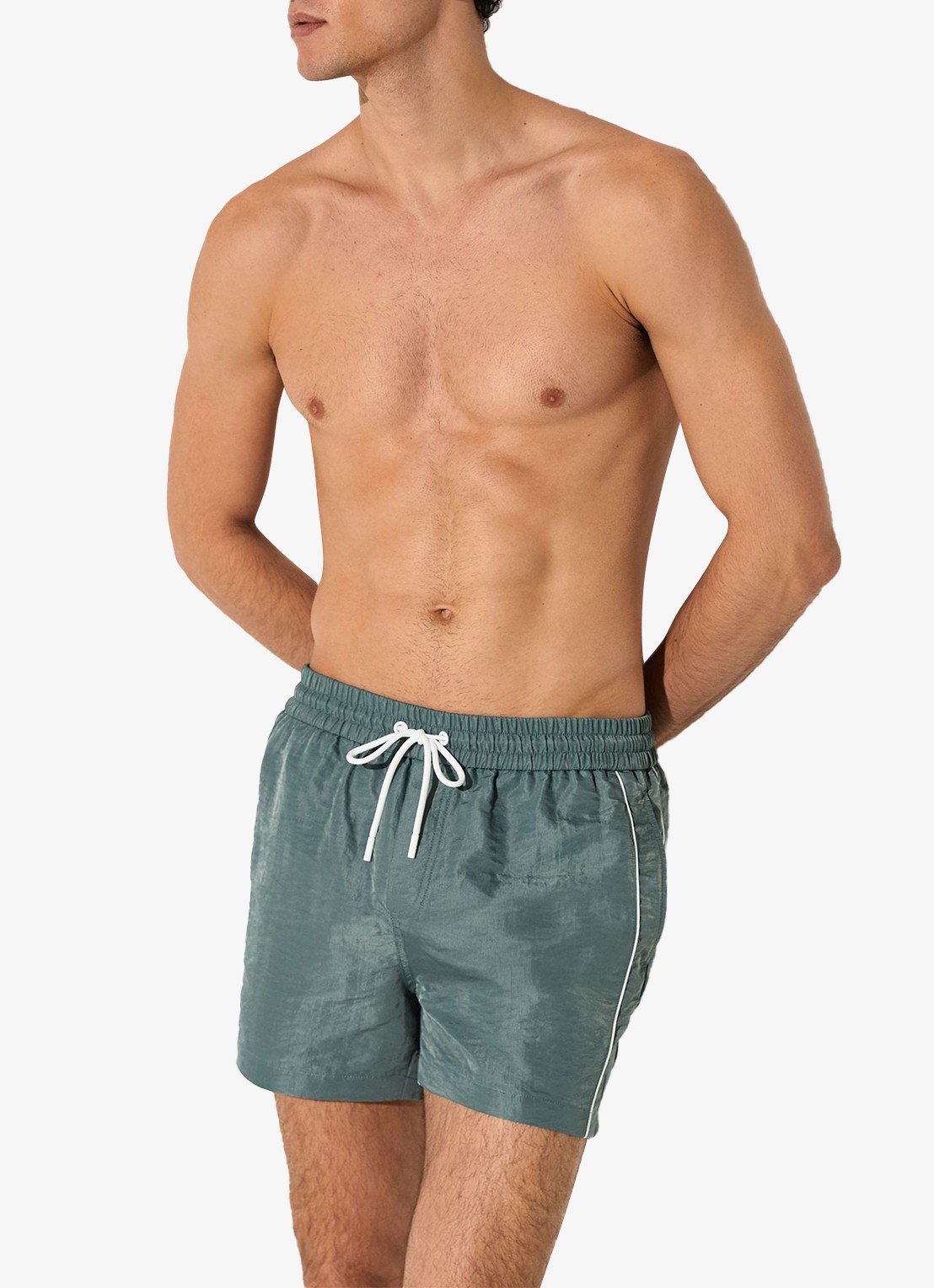 Reiss Breeze zwemshort met logo - detail 4 groen