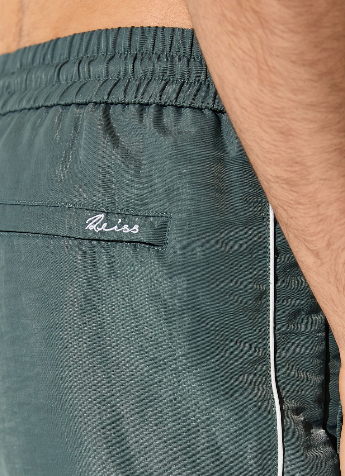 Reiss Breeze zwemshort met logo - detail 6 groen