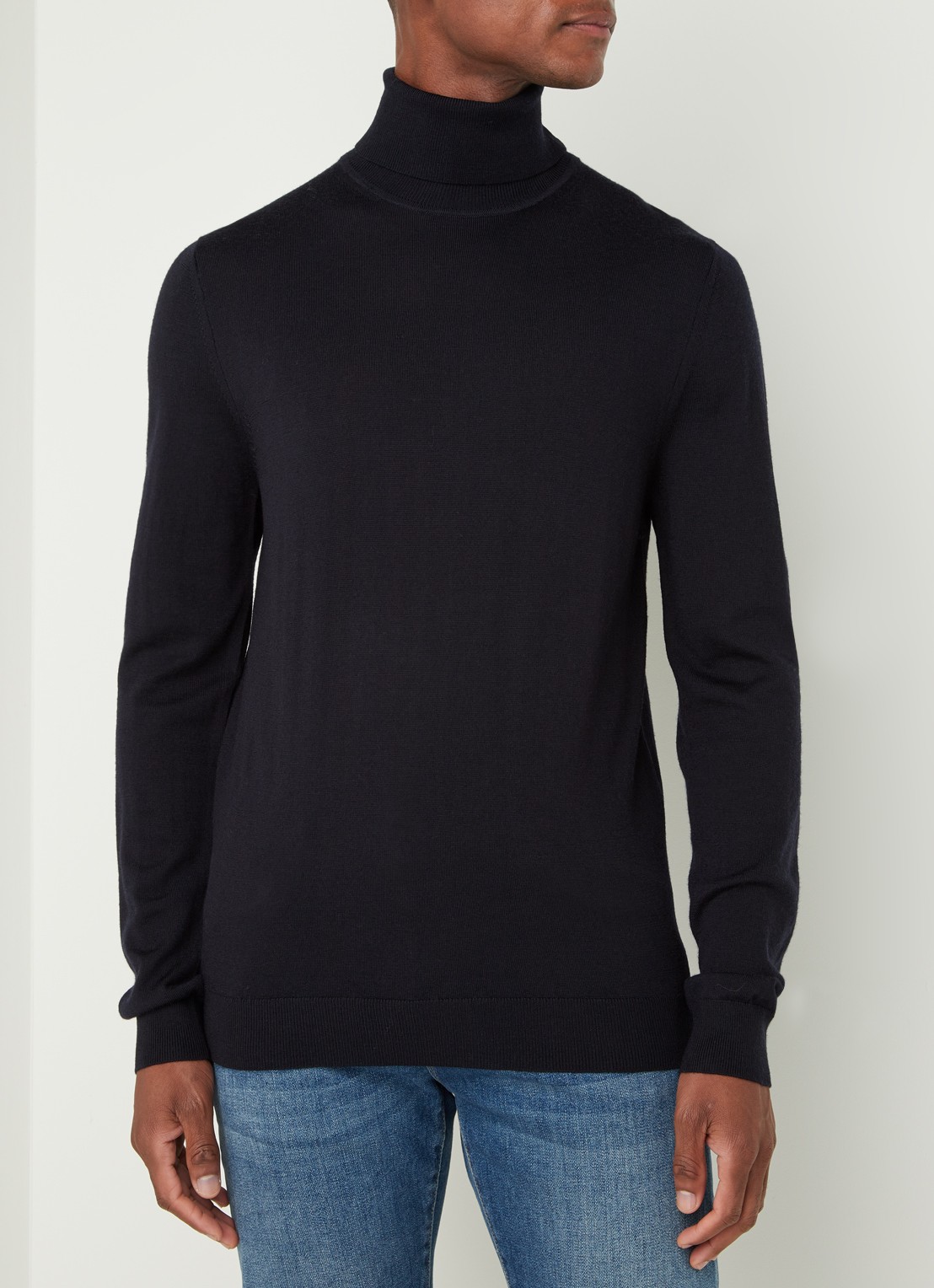 Reiss Caine fijngebreide coltrui van wol - detail undefined