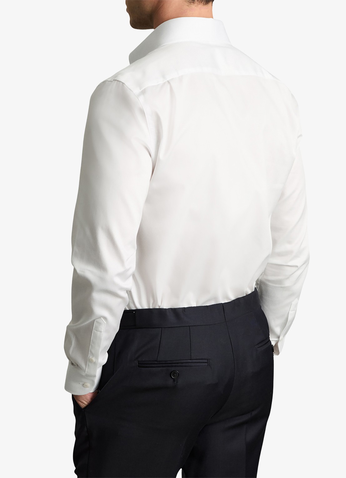 Reiss Caldwell regular fit overhemd van katoen - achterkant 5 white / wit