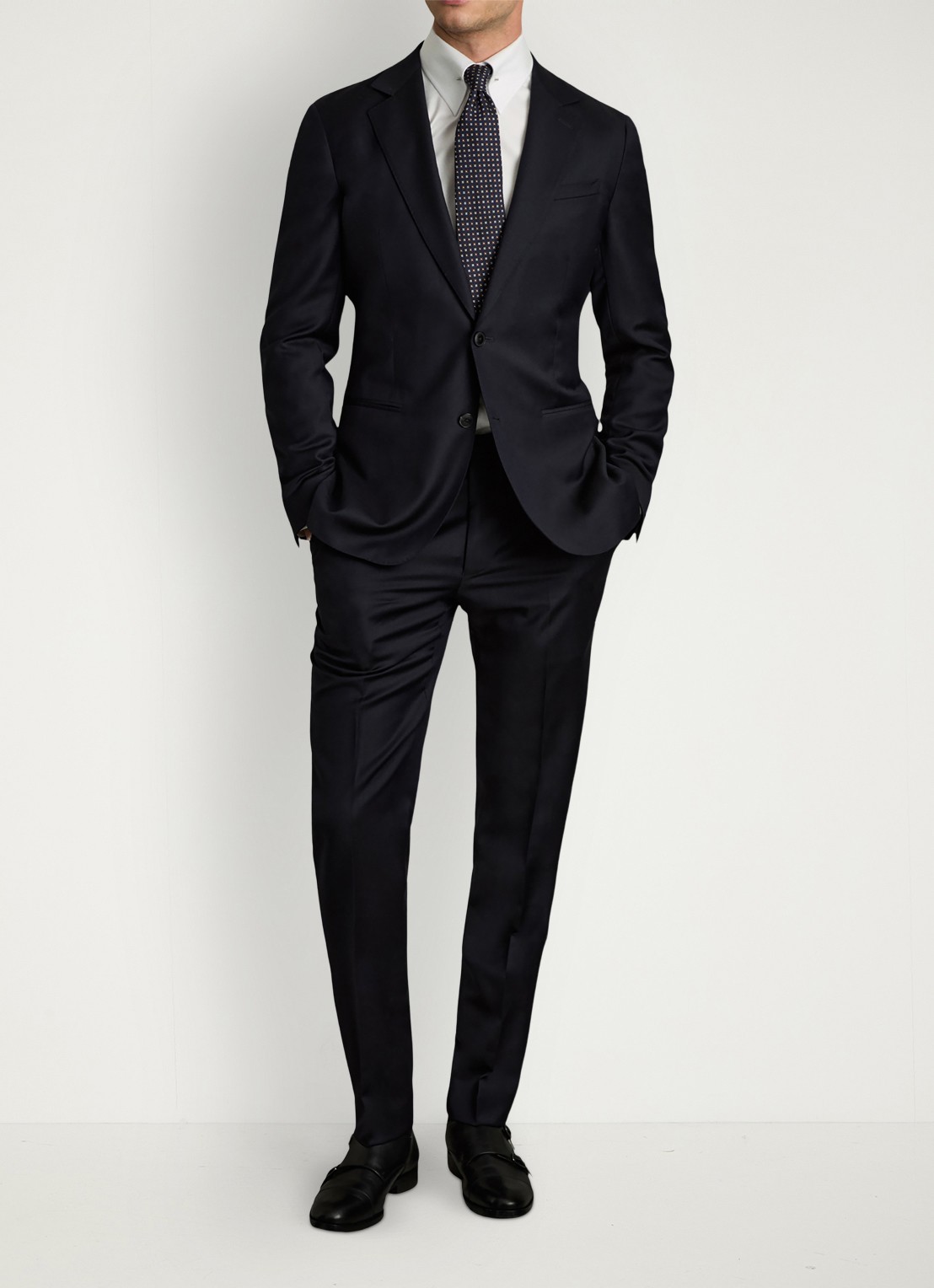 Reiss Caldwell regular fit overhemd van katoen - voorkant 4 white / wit