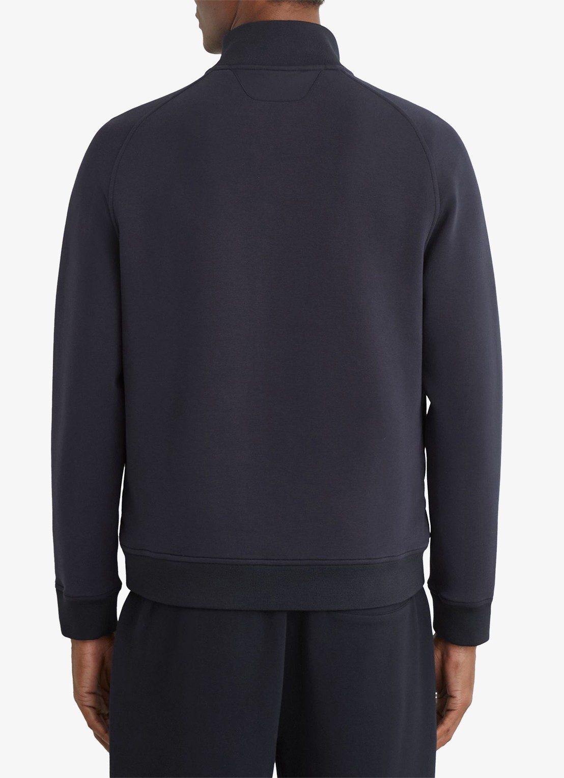 Reiss Calvorn gewateerde jack met quiltpatroon - achterkant 7 navy / blauw
