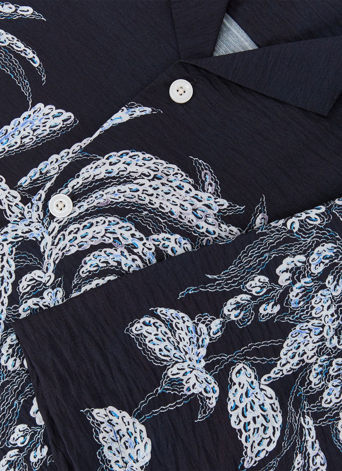 Reiss Camino regular fit overhemd met print - detail 6 navy / blauw