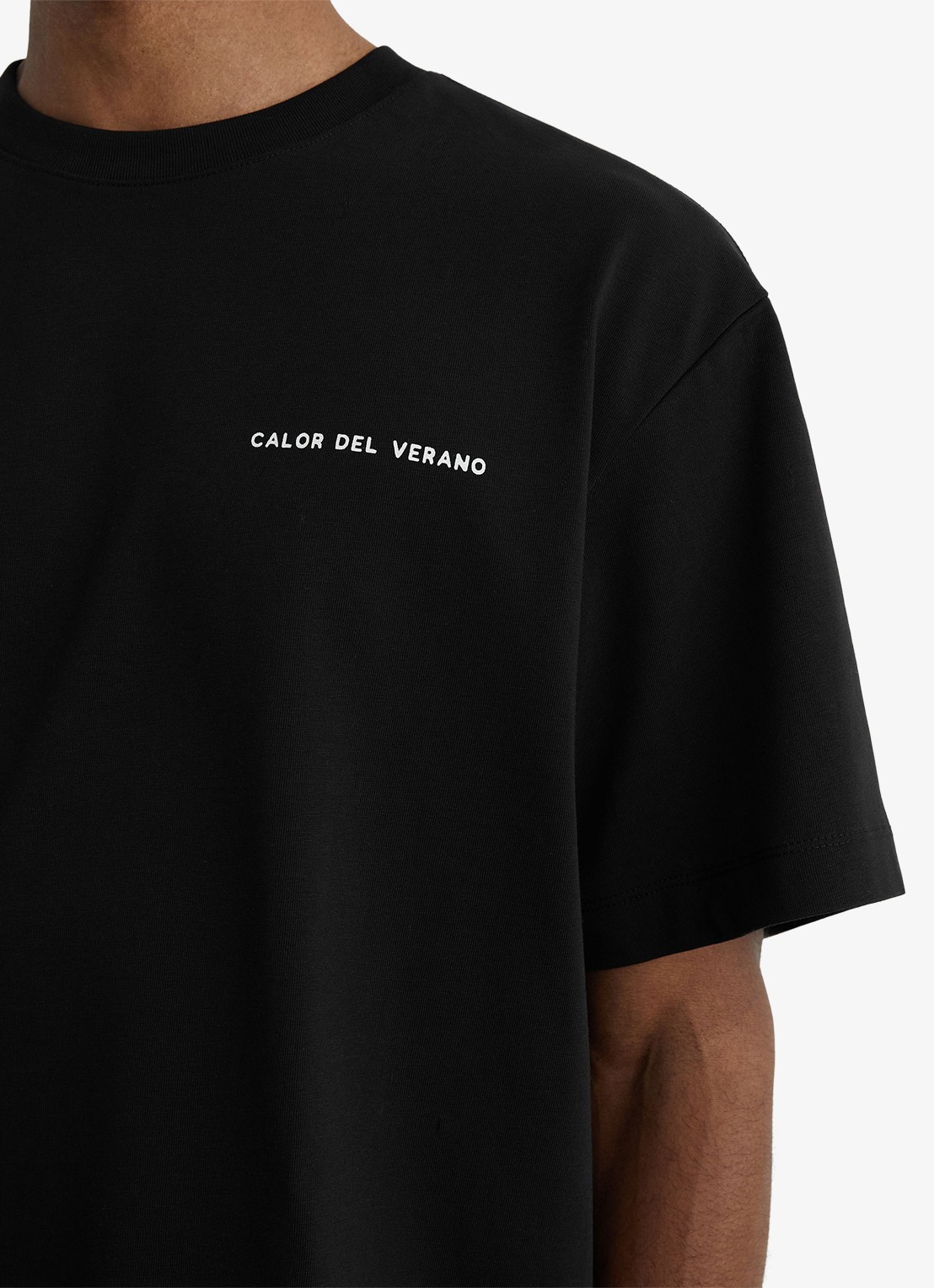 Reiss Casa T-shirt met front- en backprint - detail 2 black / zwart