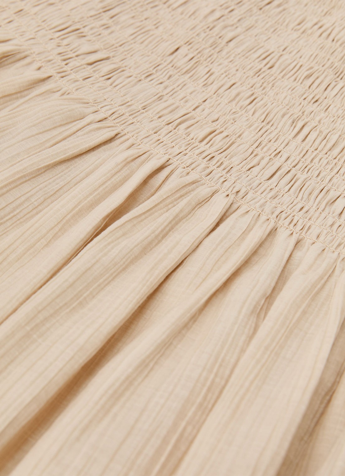 Reiss Catie mini rok met gestreept detail - detail 2 beige
