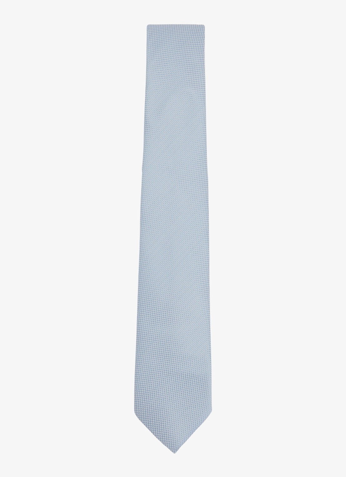 Reiss Ceremony stropdas in zijdeblend met microdessin - voorkant 4 lichtblauw