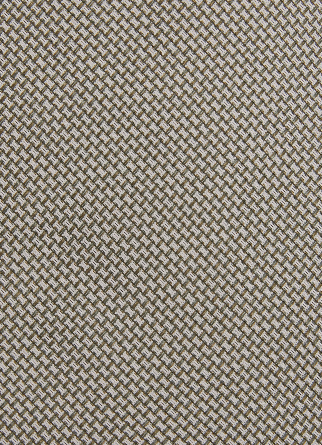 Reiss Ceremony stropdas in zijdeblend met microdessin - detail beige
