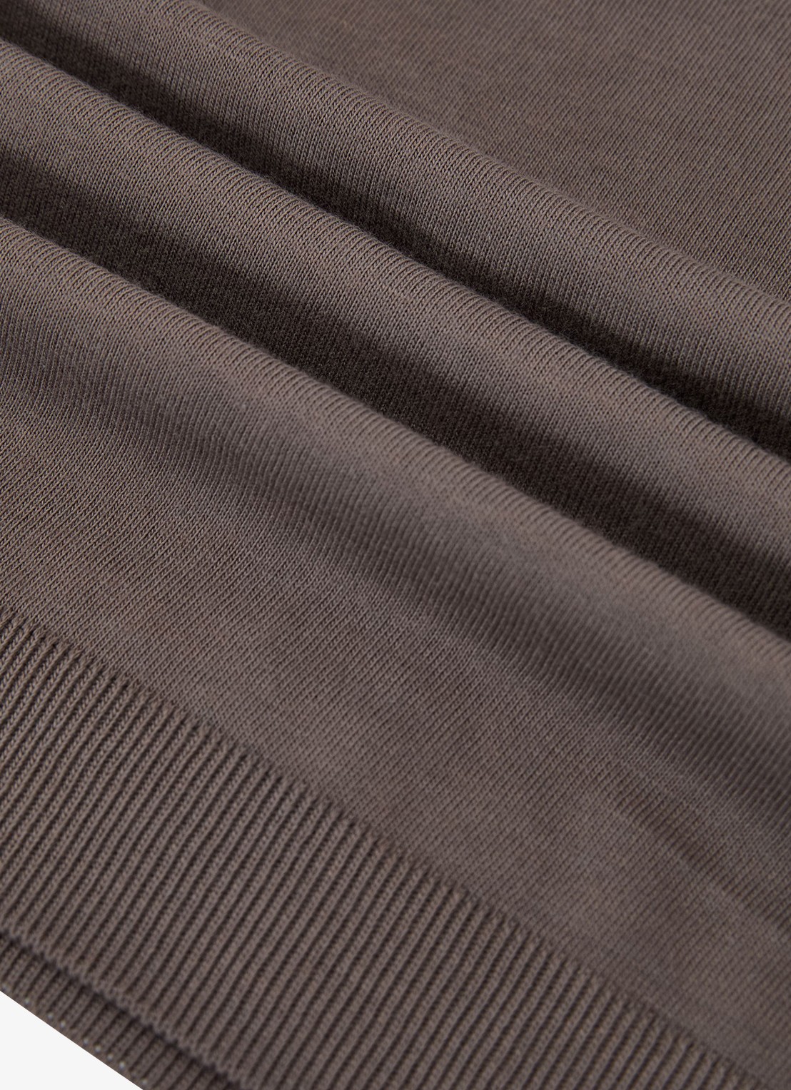 Reiss Chad modern fit T-shirt met ronde hals - detail 4 mouse brown / bruin