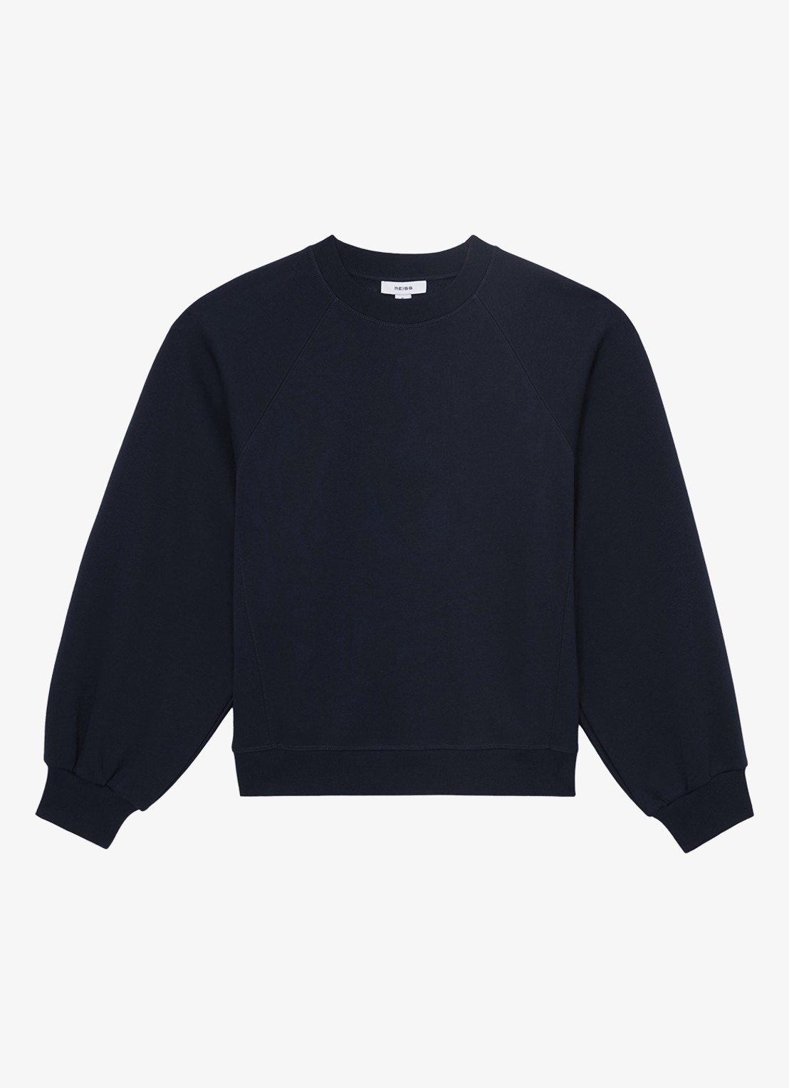 Reiss Charlie sweater met ronde hals - voorkant 6 donkerblauw