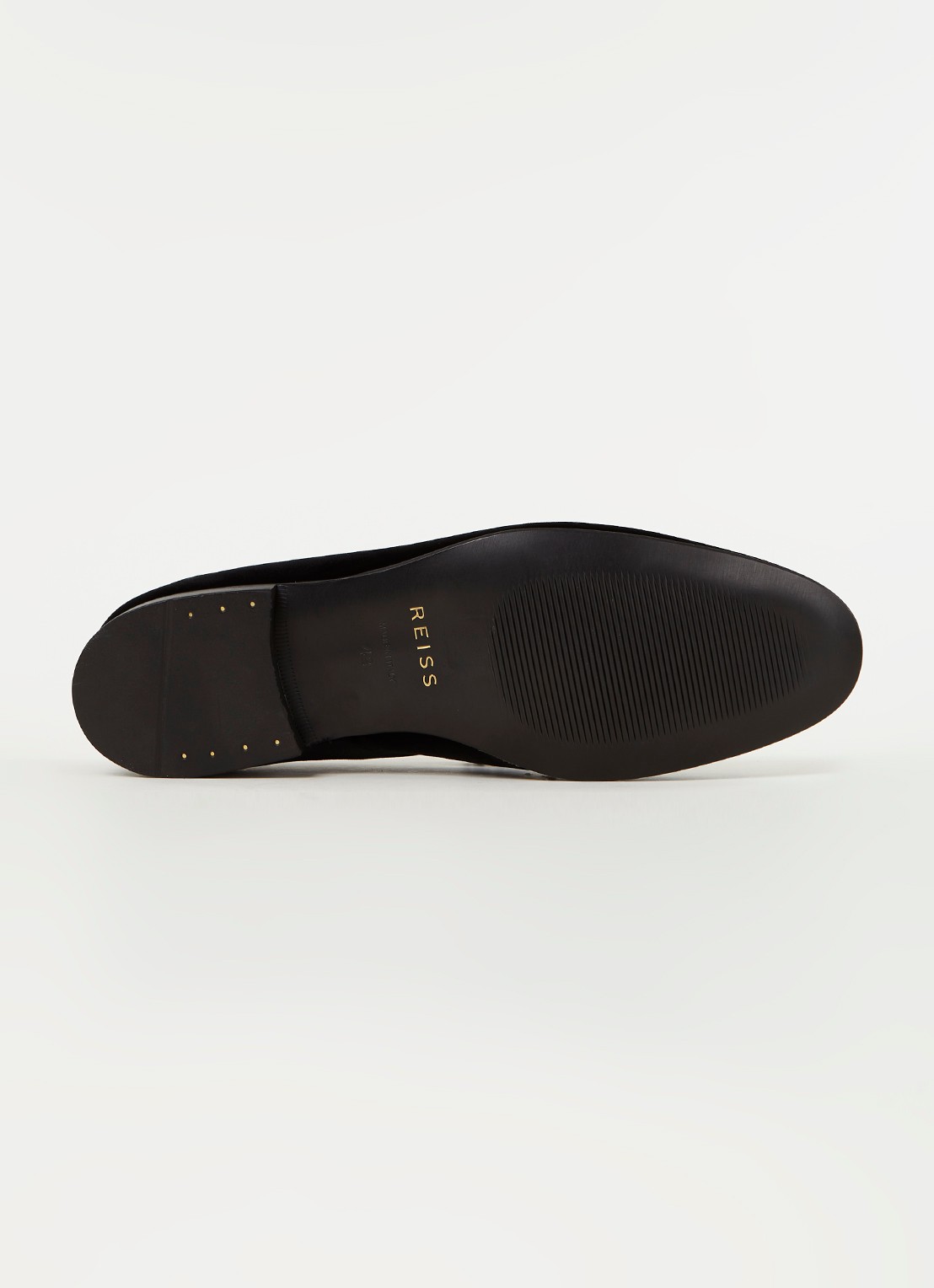 Reiss Chase loafer van fluweel - detail 3 zwart