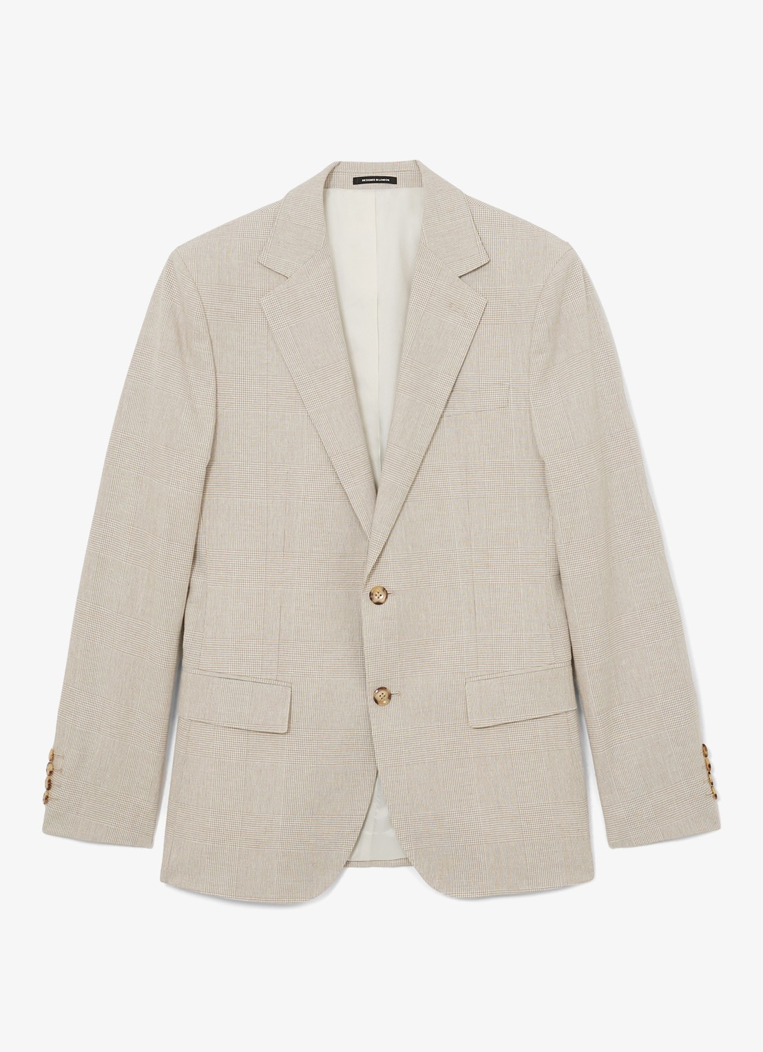 Reiss Cheltenham regular fit colbert in linnenblend - voorkant 6 bruin