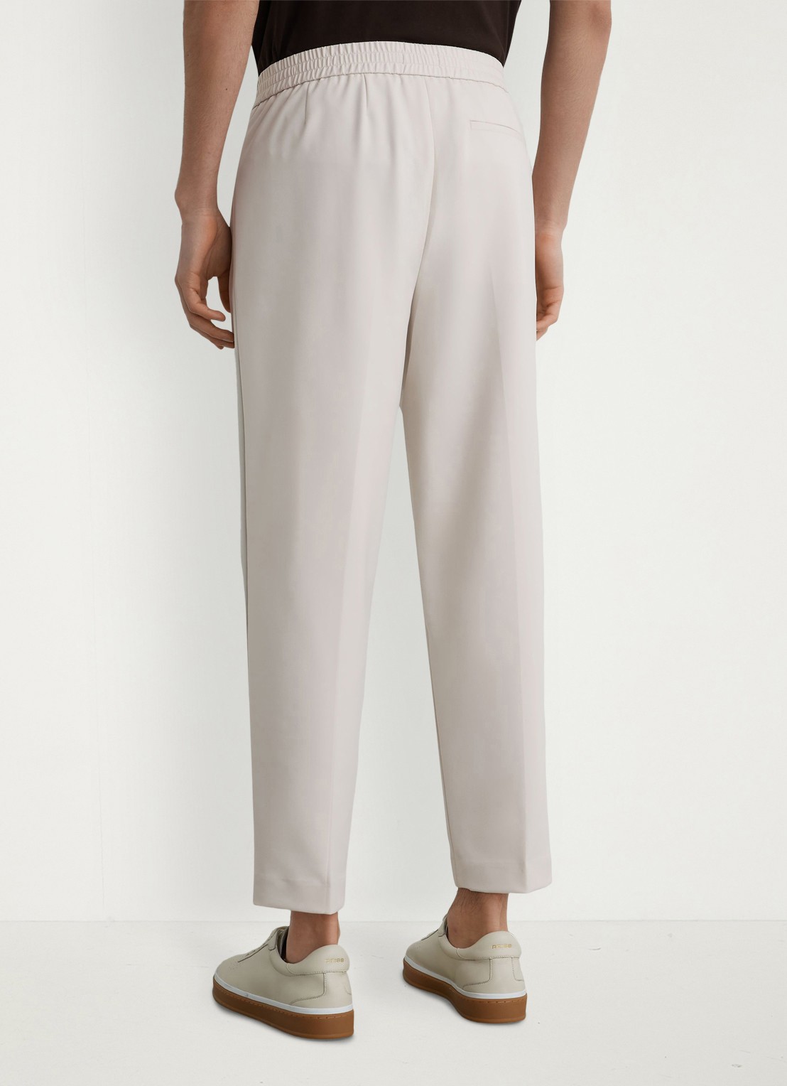 Reiss Cleric tapered fit pantalon met steekzakken - achterkant stone / beige