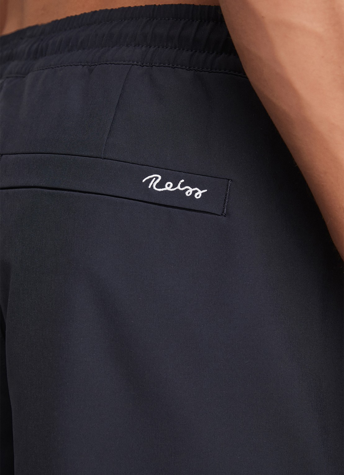 Reiss Cliff zwembroek met trekkoord - detail 2 donkerblauw