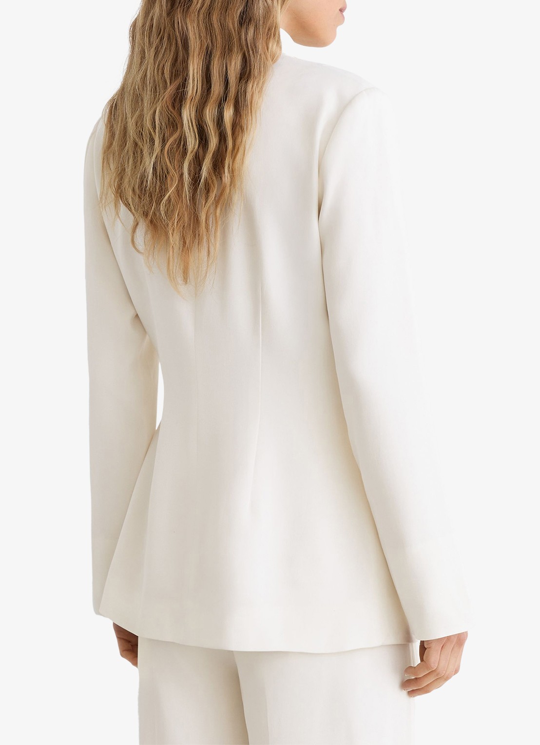 Reiss Clover blazer met gestrikt detail - achterkant wit
