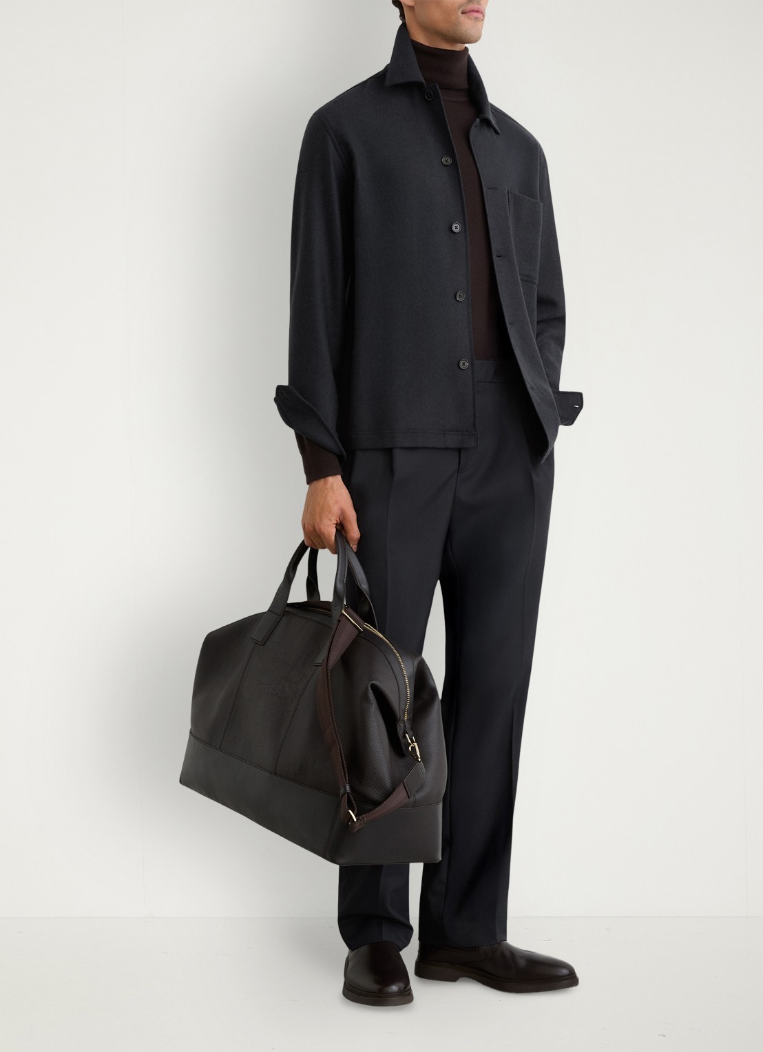 Reiss Cooper overshirt  met borstzak - detail 6 donkerblauw