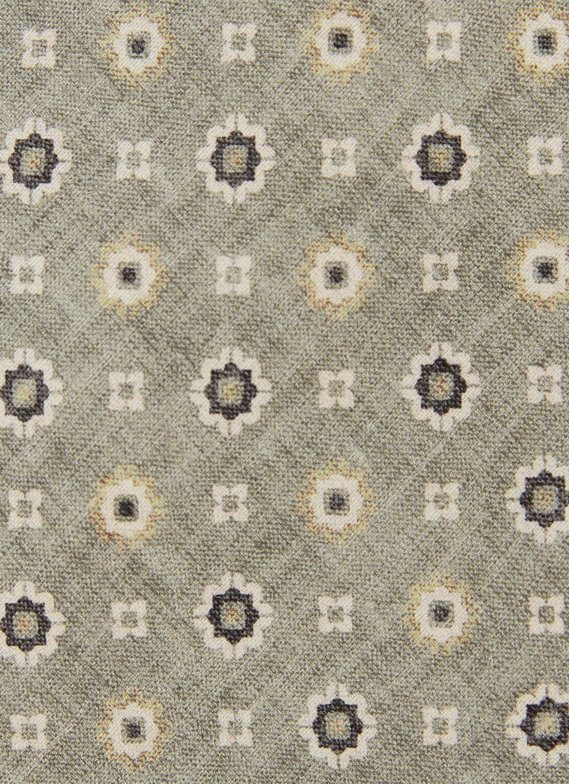 Reiss Cosimo stropdas van zijde met print - detail 5 lindegroen