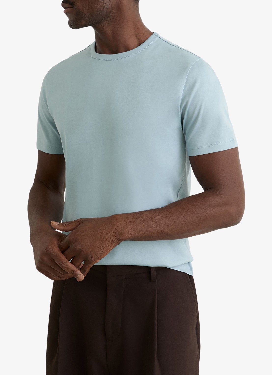 Reiss Count T-shirt met ronde hals - detail 2 blauw