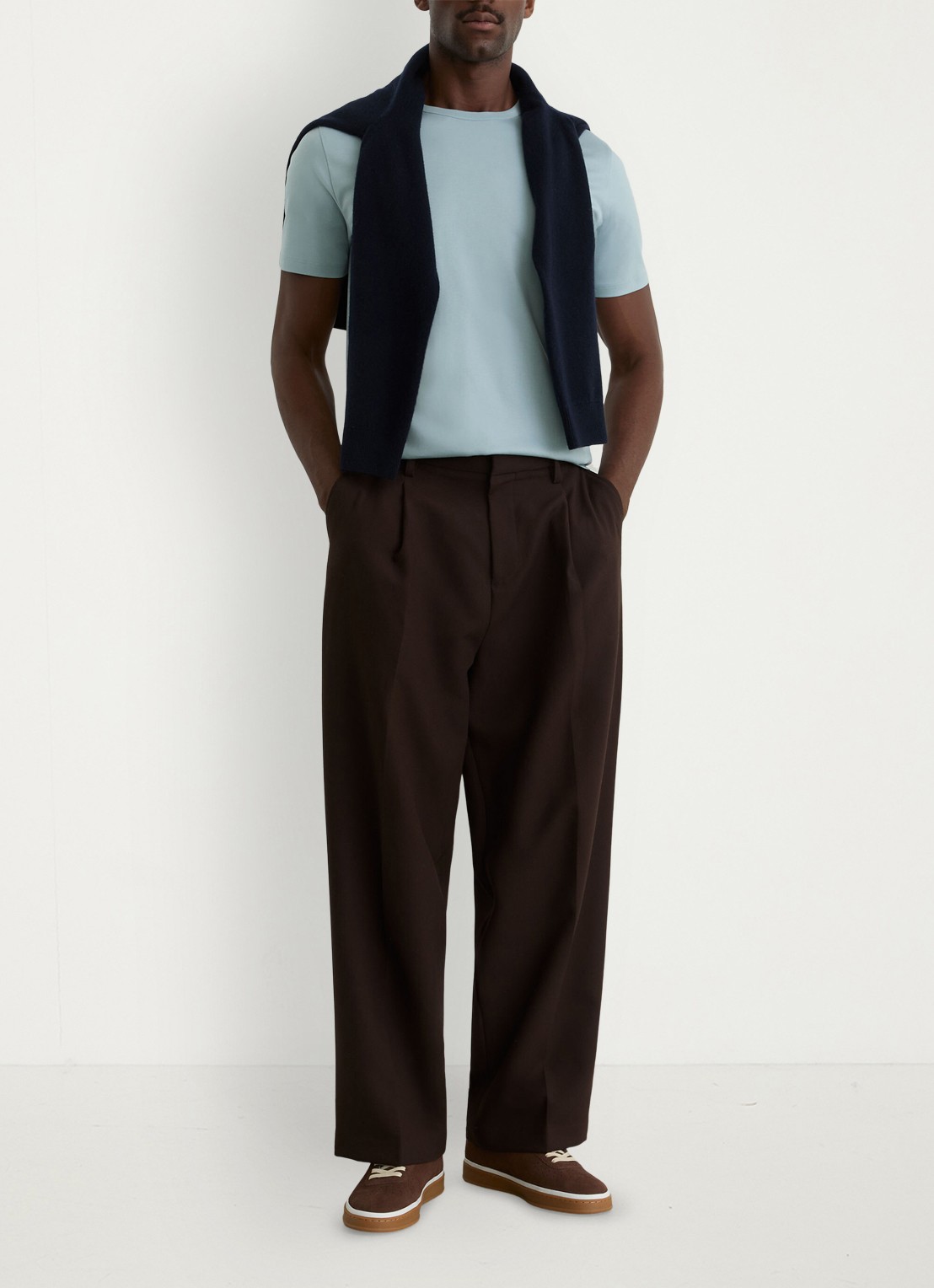 Reiss Count T-shirt met ronde hals - voorkant 6 blauw