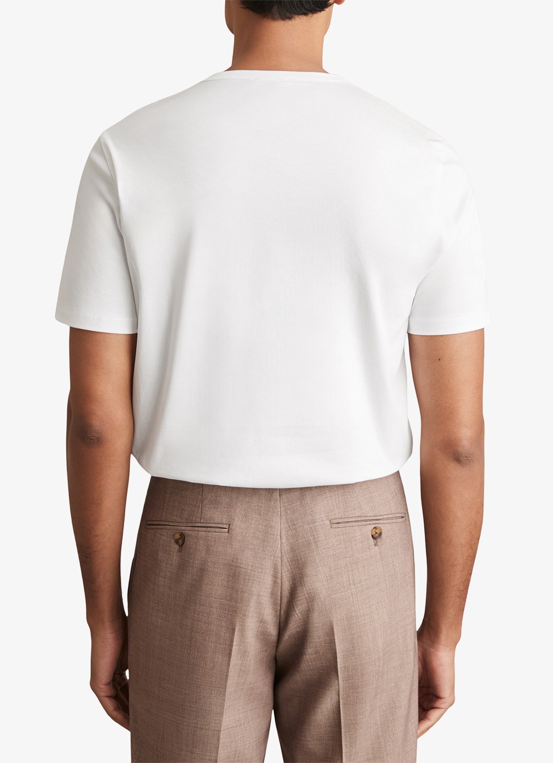 Reiss Count T-shirt met stretch - achterkant 3 wit