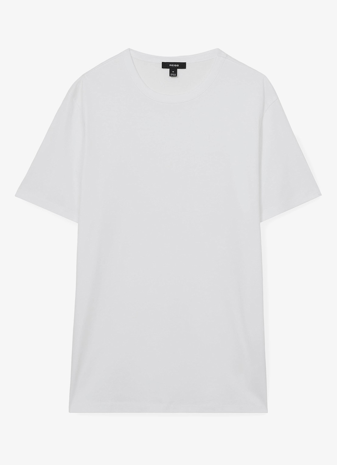 Reiss Count T-shirt met stretch - voorkant 4 wit