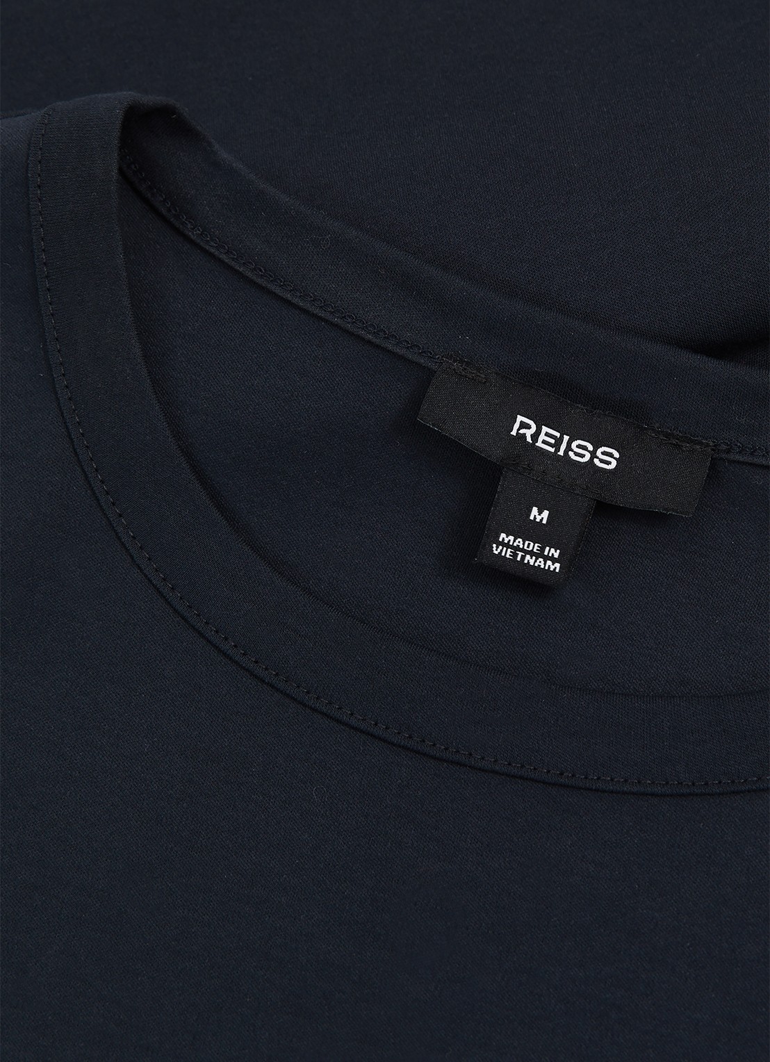 Reiss Count T-shirt met stretch - detail 4 donkerblauw