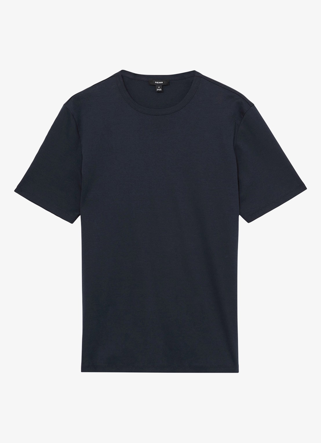 Reiss Count T-shirt met stretch - voorkant donkerblauw