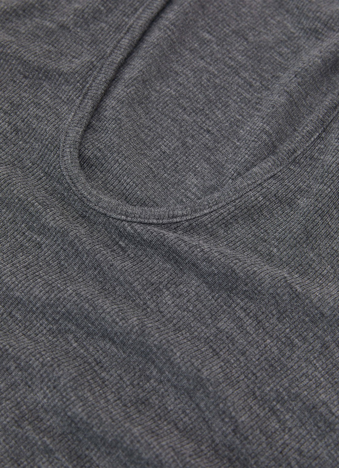 Reiss Daria slim fit polo met gemêleerd dessin - detail 7 middengrijs