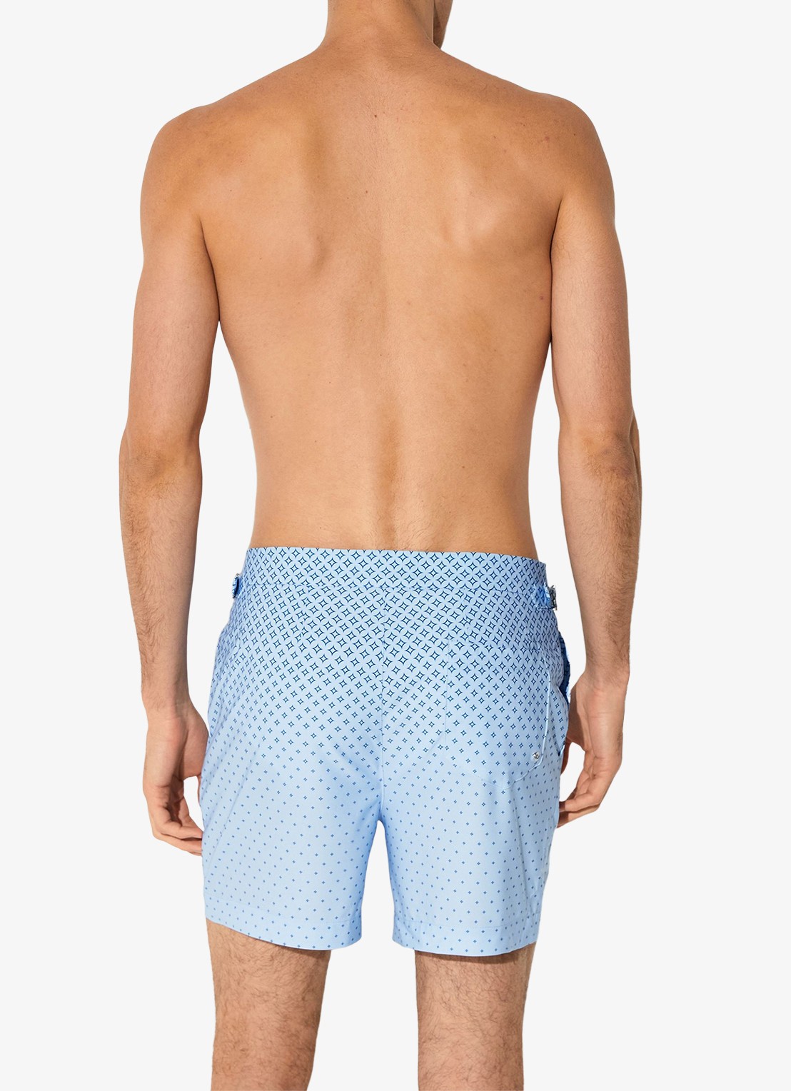 Reiss Darli zwemshort met print - achterkant 4 lichtblauw