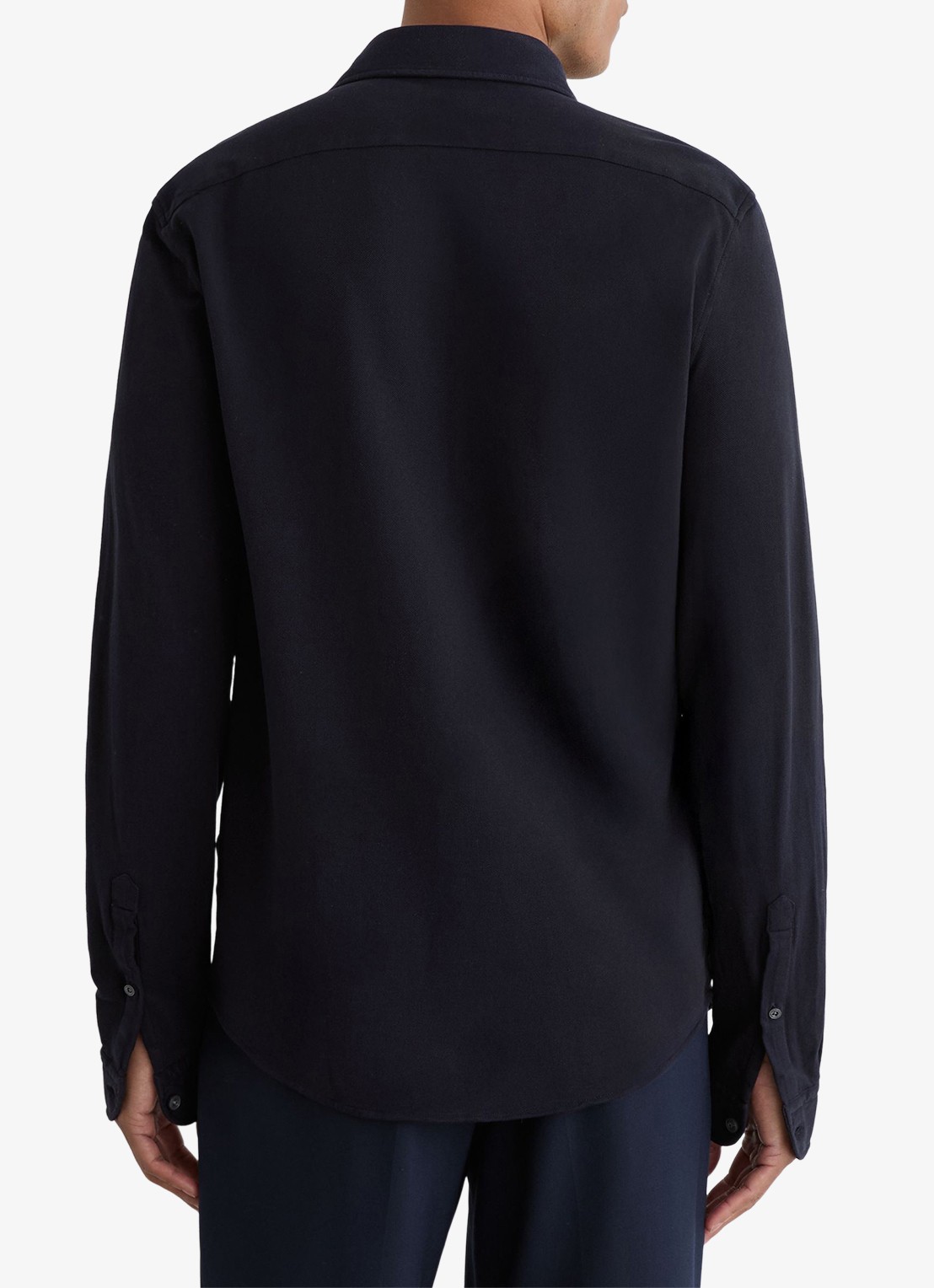 Reiss Dasilva regular fit overhemd - achterkant 6 donkerblauw