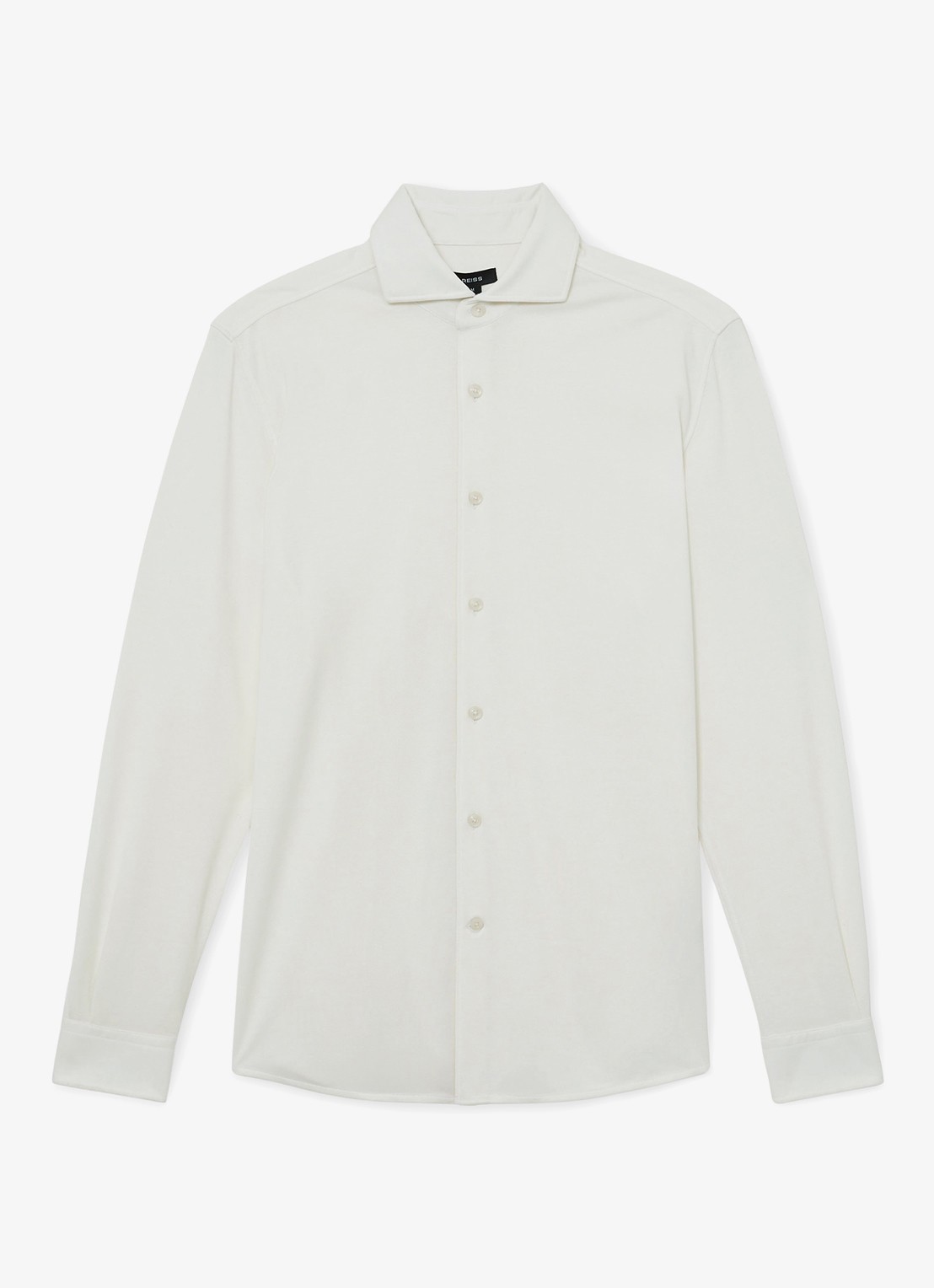 Reiss Davaro overhemd met stretch - voorkant white / wit