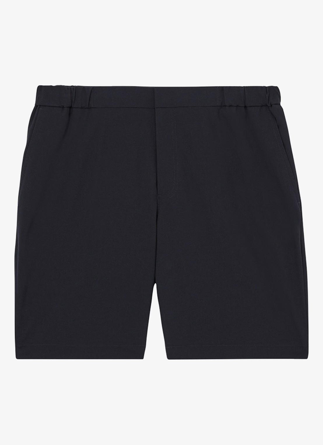 Reiss Deck straight fit korte chino met steekzakken - voorkant 3 donkerblauw