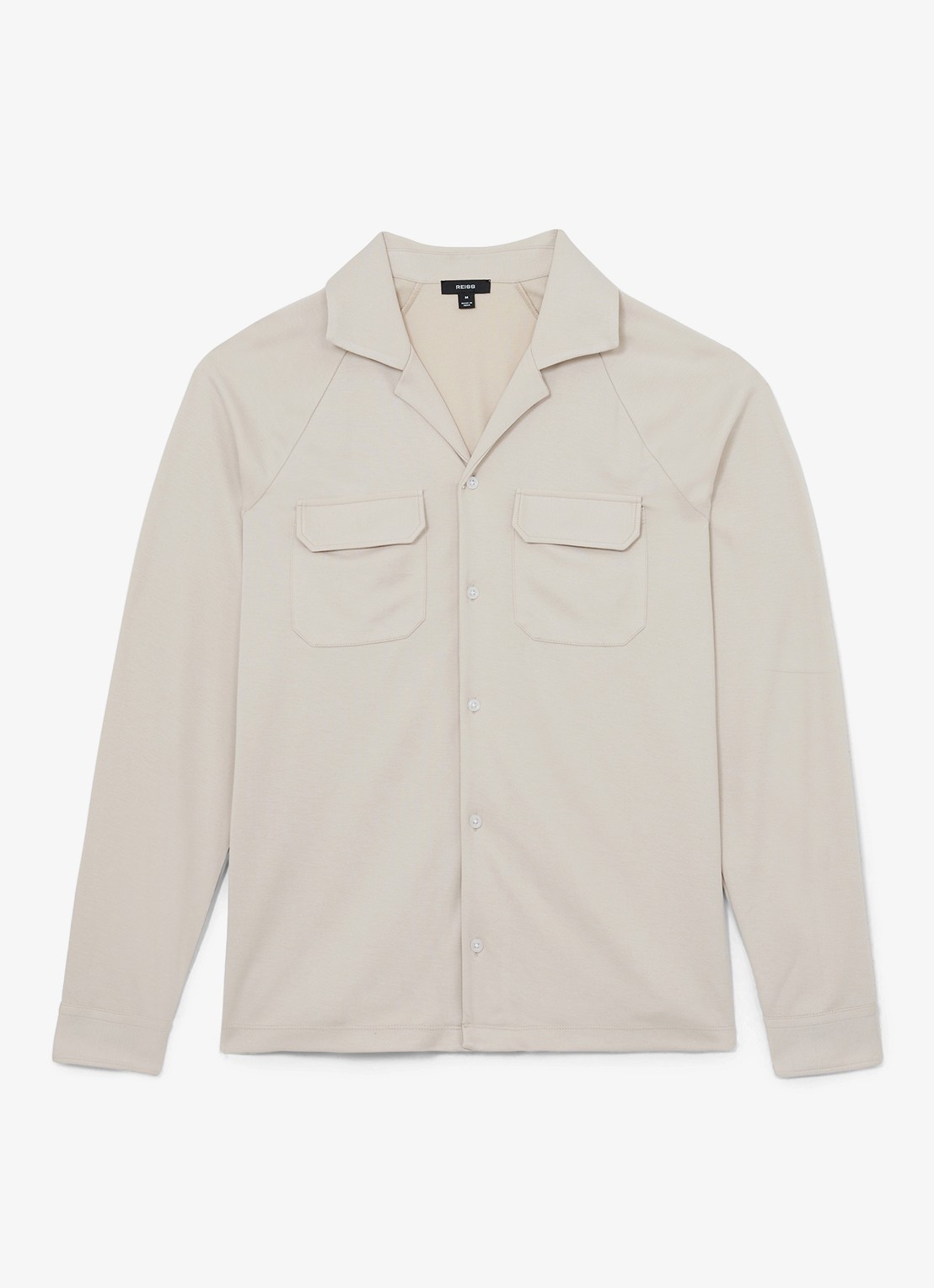 Reiss Delmer jack met borstzakken - voorkant creme