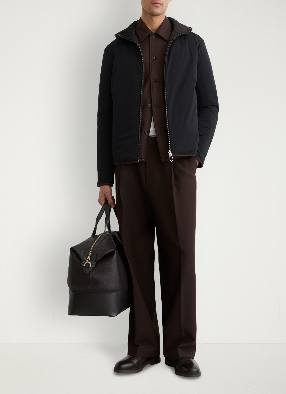 Reiss Devonay reversible gewatteerde jack met gekleurde rand - voorkant 2 multicolor