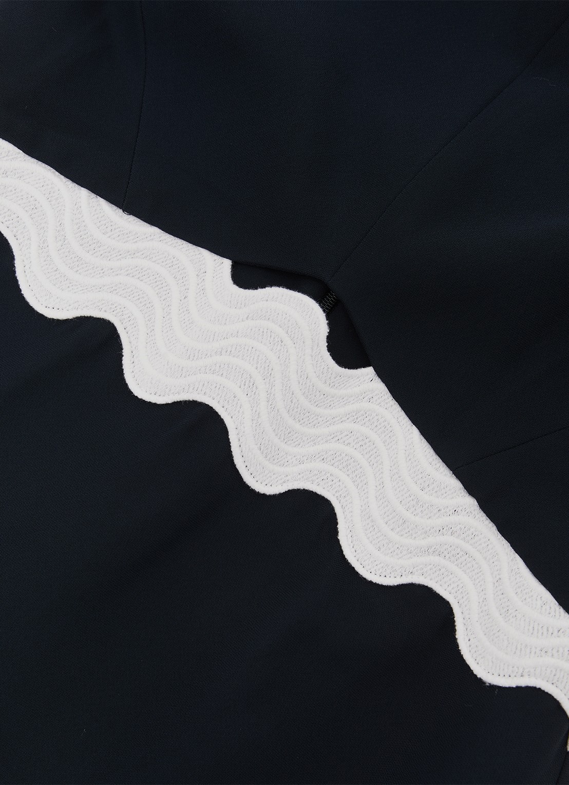 Reiss Dillon midi jurk met grafisch detail - detail 5 multicolor