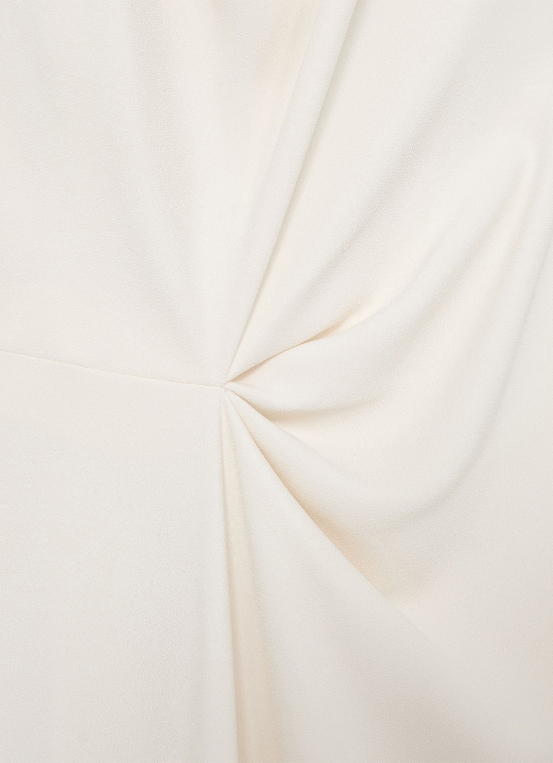 Reiss Dorota midi jurk met watervalhals - detail 4 wit