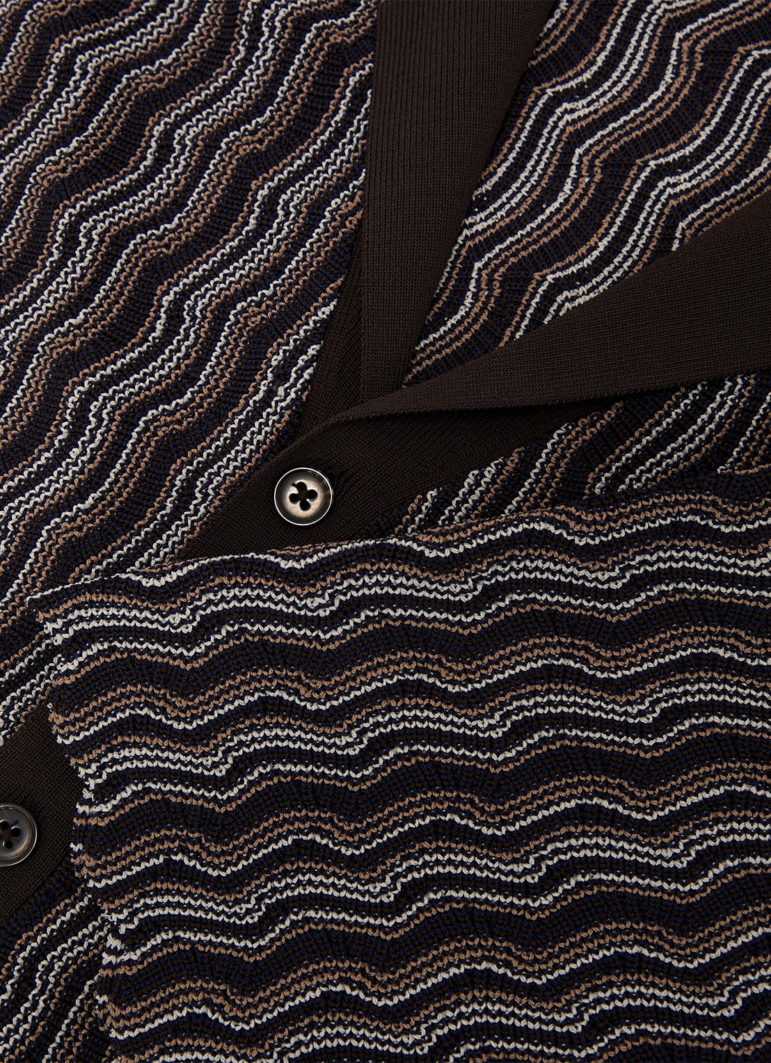 Reiss Drake regular fit overhemd met structuur - detail 7 brown / bruin