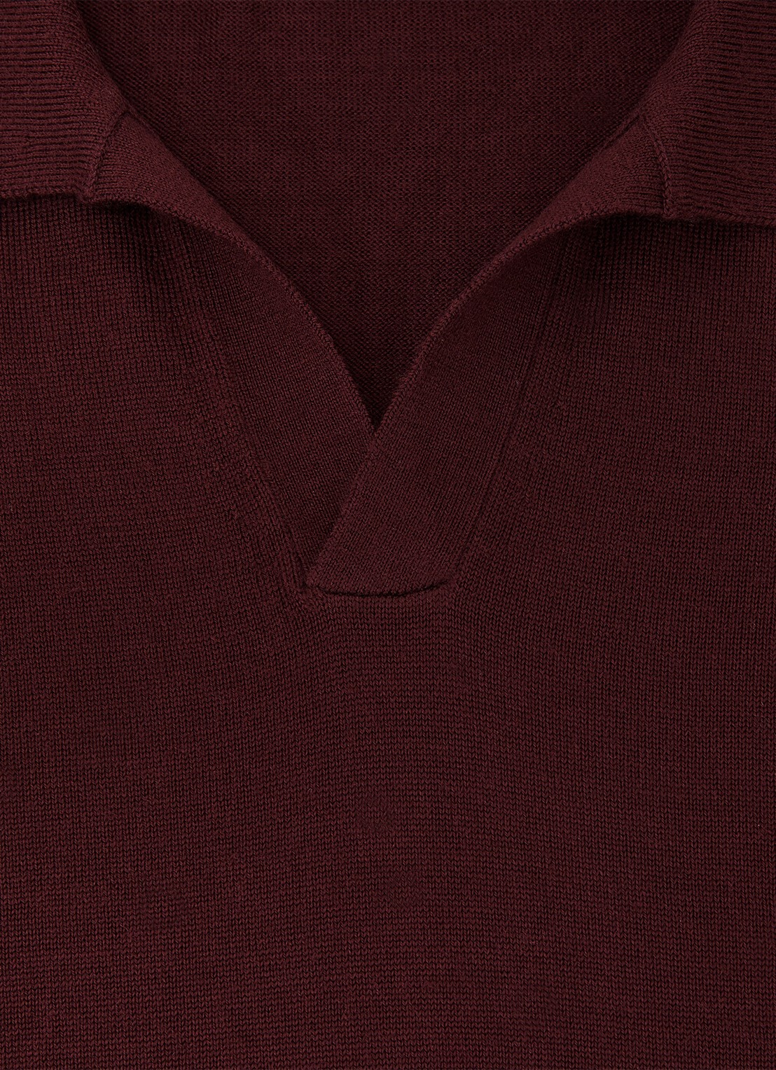 Reiss Duchie regular fit polo van merino wol - detail 5 rood