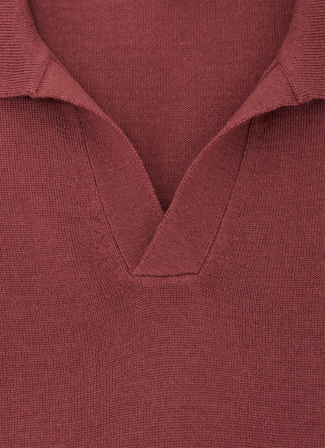 Reiss Duchie regular fit polo van merino wol - detail 3 roze
