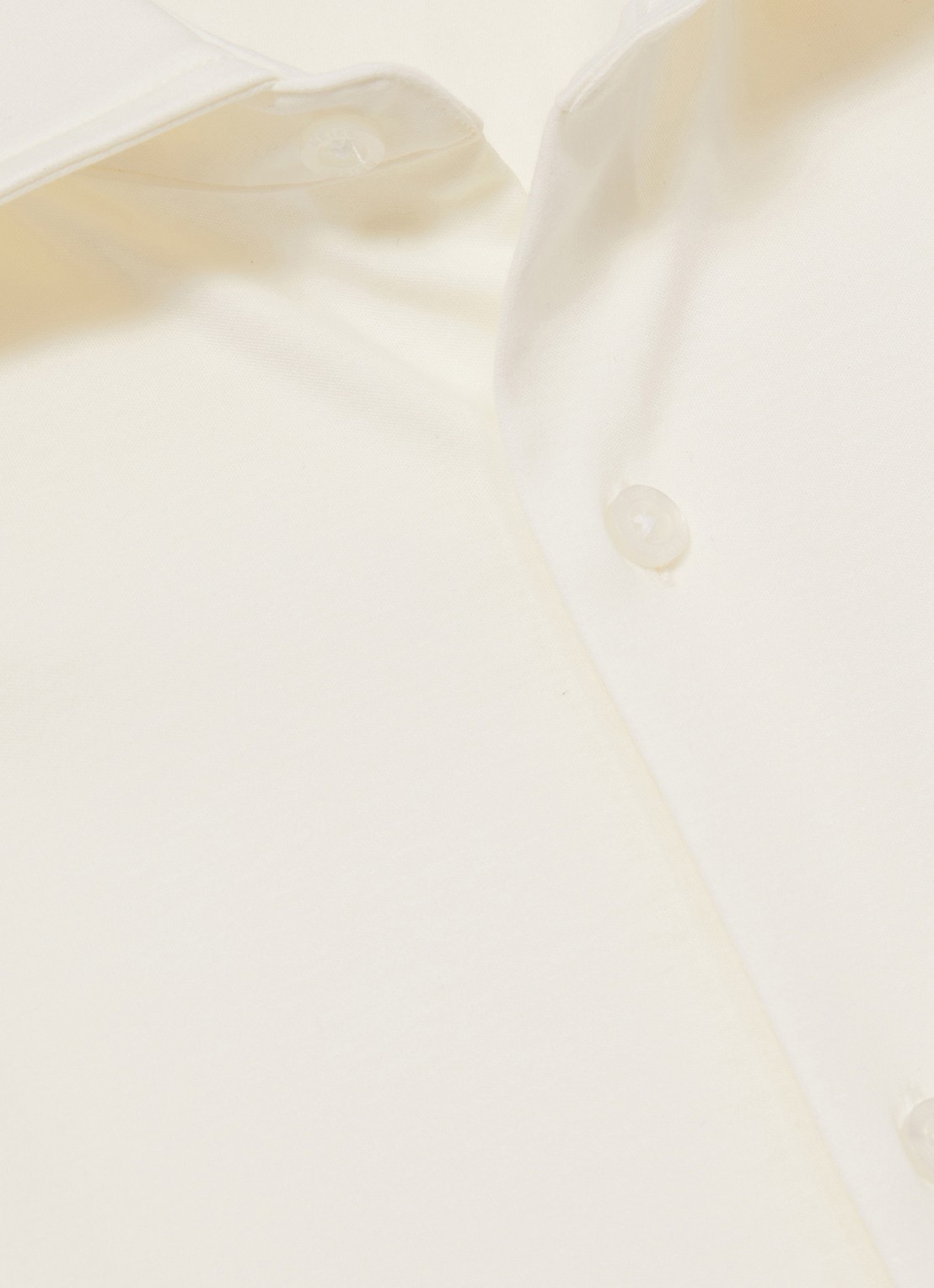 Reiss Duke slim fit overhemd van jersey - detail 3 creme