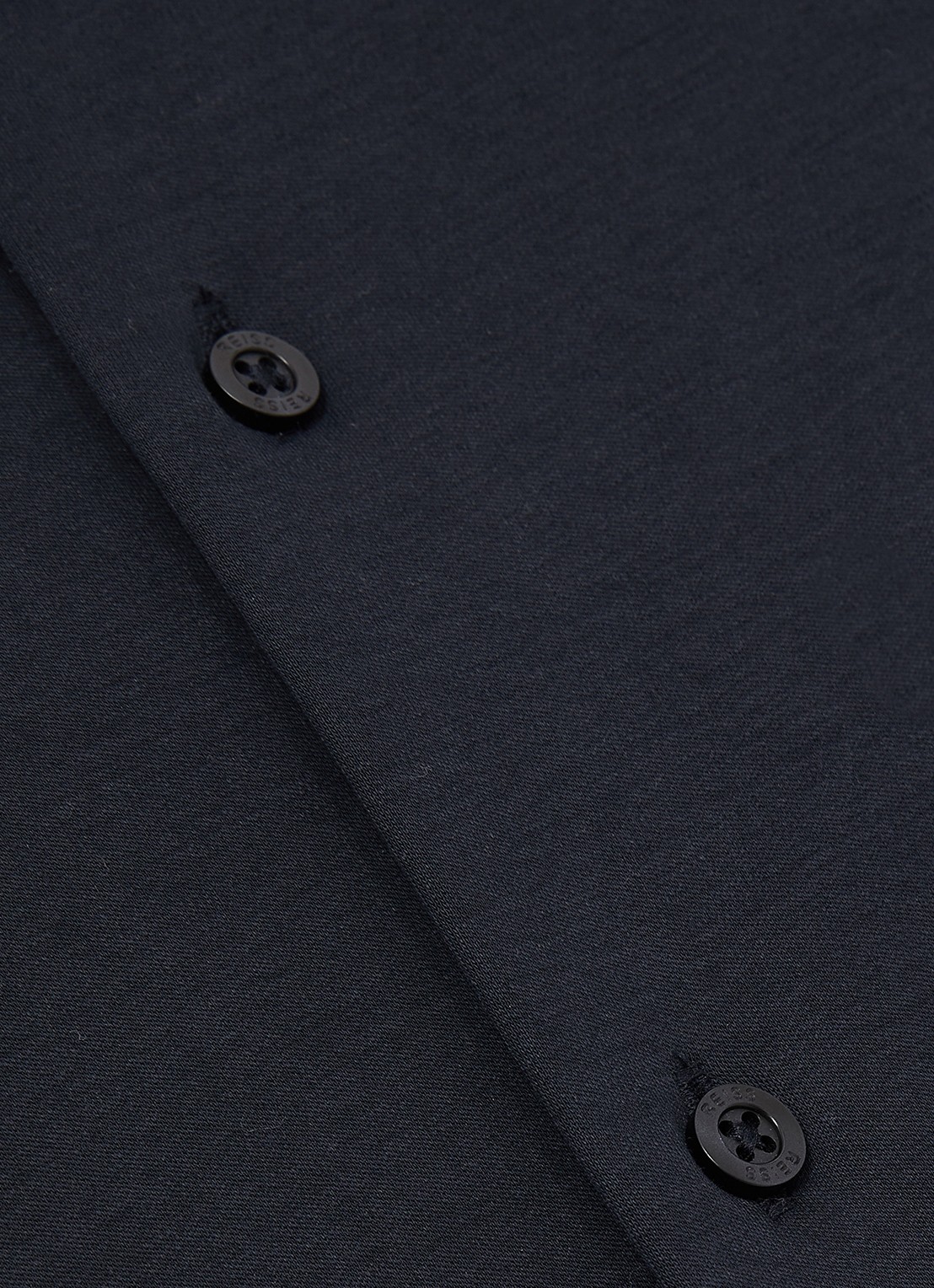 Reiss Duke slim fit overhemd van jersey - detail 5 donkerblauw