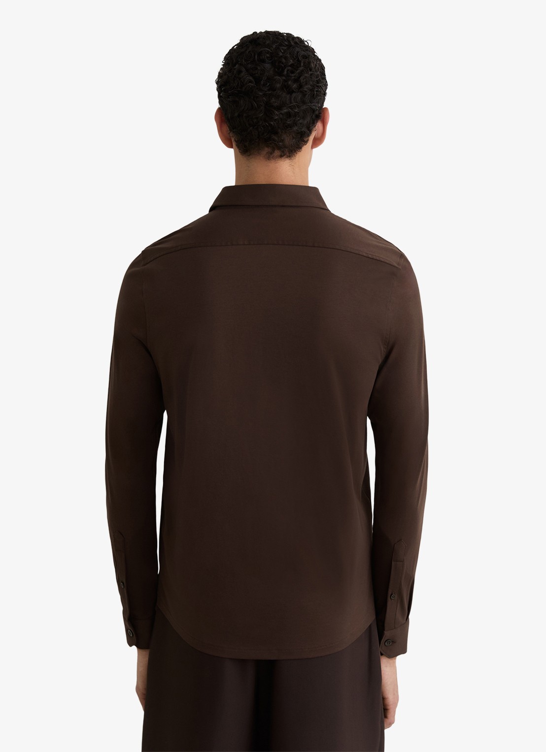 Reiss Duke slim fit overhemd - achterkant 6 brown / bruin
