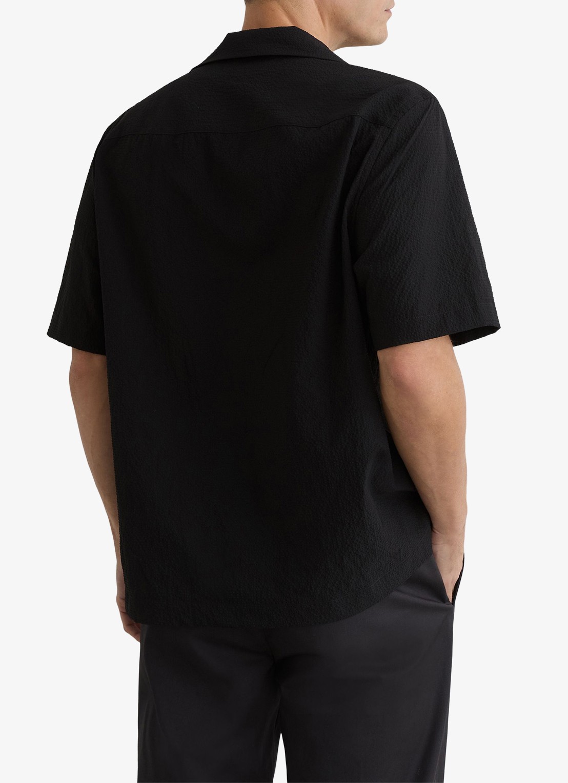 Reiss Eclipse regular fit overhemd met borstzak - achterkant 4 black / zwart
