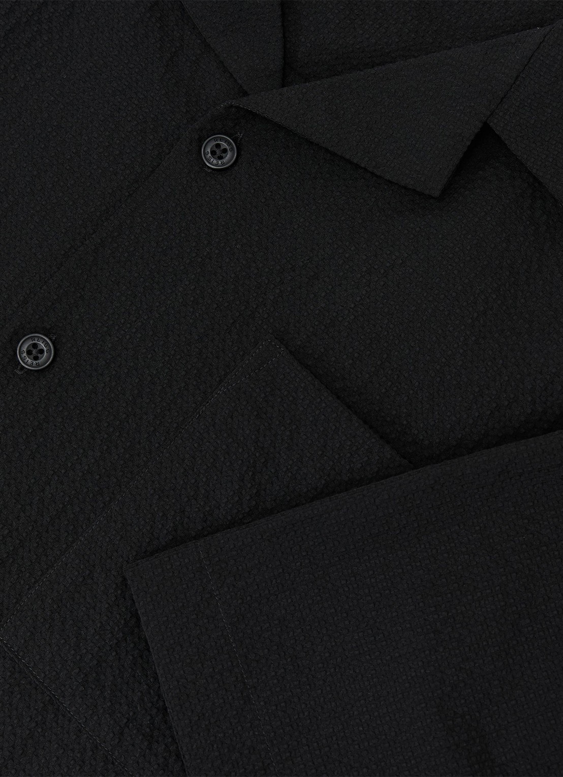 Reiss Eclipse regular fit overhemd met borstzak - detail 3 black / zwart